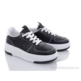 Фотография Кроссовки женские модные Весна/осень 20-968 black (8 пар р.36-41) "Violeta" недорого оптом от прямого поставщика