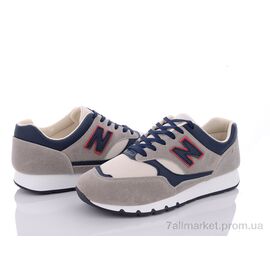 Кросівки чоловічі модні Весна/осінь 20-977 grey-red (8 пар р.40-45) "Violeta" недорого оптом від прямого постачальника