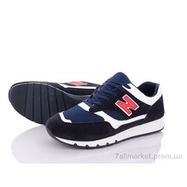 Кросівки чоловічі модні Весна/осінь 20-977 blue-white (8 пар р.40-45) "Violeta" недорого оптом від прямого постачальника