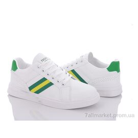 Кросівки чоловічі модні Весна/осінь 9-777 white-green (8 пар р.40-45) "Violeta" недорого оптом від прямого постачальника
