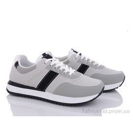 Кросівки чоловічі модні Весна/осінь 20-975 l.grey (8 пар р.40-45) "Violeta" недорого оптом від прямого постачальника