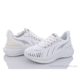Кросівки жіночі модні Весна/осінь 179-4 white (8 пар р.36-41) "Violeta" недорого оптом від прямого постачальника