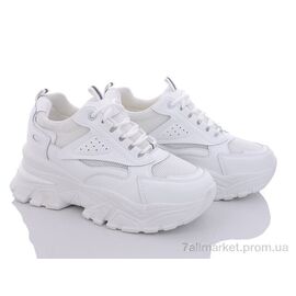 Кросівки жіночі модні Весна/осінь 20-1001-2 white (8 пар р.36-41) "Violeta" недорого оптом від прямого постачальника