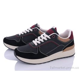 Кросівки чоловічі модні Весна/осінь 20-997-1 black (8 пар р.40-45) "Violeta" недорого оптом від прямого постачальника