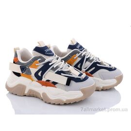 Кросівки жіночі модні Весна/осінь 182-12 khaki (8 пар р.36-40) "Violeta" недорого оптом від прямого постачальника