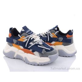 Кросівки жіночі модні Весна/осінь 182-12 blue (8 пар р.36-40) "Violeta" недорого оптом від прямого постачальника