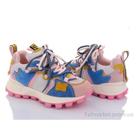 Кросівки жіночі модні Весна/осінь 197-136 pink (8 пар р.36-40) "Violeta" недорого оптом від прямого постачальника