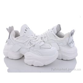 Кросівки жіночі модні Весна/осінь 197-135 white (8 пар р.36-40) "Violeta" недорого оптом від прямого постачальника