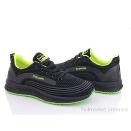 Кросівки чоловічі модні Весна/осінь 197-144 black-green (8 пар р.40-45) "Violeta" недорого оптом від прямого постачальника
