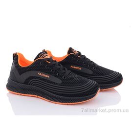 Кросівки чоловічі модні Весна/осінь 197-144 black-orange (8 пар р.40-45) "Violeta" недорого оптом від прямого постачальника