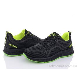 Кросівки чоловічі модні Весна/осінь 197-142 black-green (8 пар р.40-45) "Violeta" недорого оптом від прямого постачальника