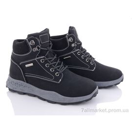 Фотография Ботинки мужские стильные Весна/осень 20-1012-1 black (8 пар р.40-45) "Violeta" недорого оптом от прямого поставщика