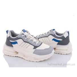 Кросівки жіночі модні Весна/осінь 169-24 beige-grey (8 пар р.36-41) "Violeta" недорого оптом від прямого постачальника