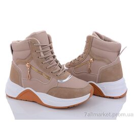 Черевики жіночі стильні Весна/осінь 9-784 khaki (8 пар р.36-41) "Violeta" недорого оптом від прямого постачальника