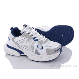 Кросівки жіночі модні Весна/осінь 136-21 white-blue (8 пар р.36-41) "Violeta" недорого оптом від прямого постачальника