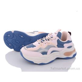 Кросівки жіночі модні Весна/осінь 170-26 blue-pink (8 пар р.36-41) "Violeta" недорого оптом від прямого постачальника