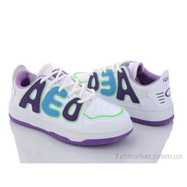 Кросівки жіночі модні Весна/осінь 182-28 white-purple (8 пар р.36-40) "Violeta" недорого оптом від прямого постачальника