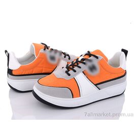 Кросівки жіночі модні Весна/осінь 197-159 orange (8 пар р.36-40) "Violeta" недорого оптом від прямого постачальника