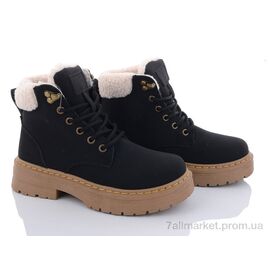 Черевики жіночі стильні Весна/осінь 20-995-1 black (8 пар р.36-41) "Violeta" недорого оптом від прямого постачальника