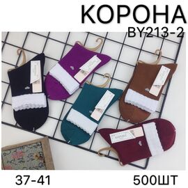 Фотография Носки женские BY213-2 mix р.37-41 "Корона" недорого оптом от прямого поставщика