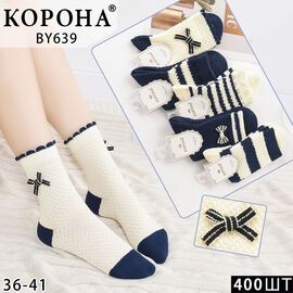 Фотография Носки женские BY639 mix р.36-41 "Корона" недорого оптом от прямого поставщика