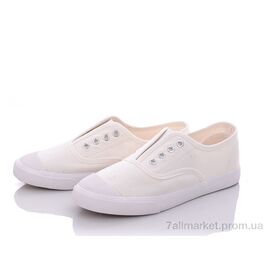 Фотография Кеды женские стильные Весна/осень G4(1988) white (5 пар р.36-40) "Violeta" недорого оптом от прямого поставщика