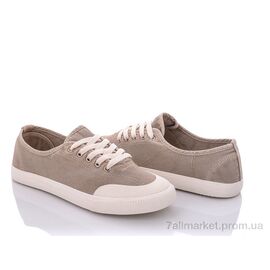Фотография Кеды женские стильные Весна/осень G5(8705) beige (5 пар р.36-40) "Violeta" недорого оптом от прямого поставщика