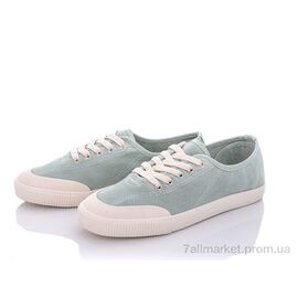 Фотография Кеды женские стильные Весна/осень G5(8705) green (5 пар р.36-40) "Violeta" недорого оптом от прямого поставщика