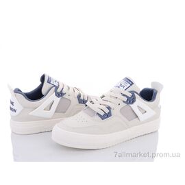 Фотография Кроссовки женские модные Весна/осень G7(2529) white-blue (6 пар р.35-40) "Violeta" недорого оптом от прямого поставщика