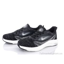 Кросівки чоловічі модні Весна/осінь S3(S158) black-white (5 пар р.40-44) "Violeta" недорого оптом від прямого постачальника