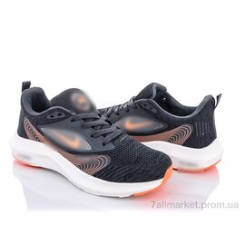 Кросівки чоловічі модні Весна/осінь S3(S158) grey-orange (5 пар р.40-44) "Violeta" недорого оптом від прямого постачальника