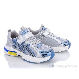 Фотография Кроссовки детские модные Весна/осень Y134(1112B) blue (6 пар р.32-37) "Violeta" недорого оптом от прямого поставщика