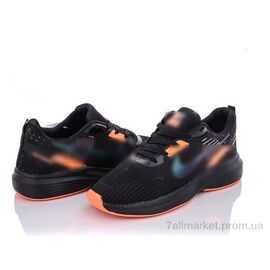 Кросівки чоловічі модні Весна/осінь MB07(Y229) black (8 пар р.40-44) "Violeta" недорого оптом від прямого постачальника