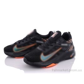 Кросівки чоловічі модні Весна/осінь MB08(8605) black-orange (8 пар р.40-44) "Violeta" недорого оптом від прямого постачальника