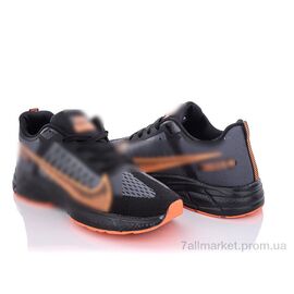 Кросівки чоловічі модні Весна/осінь MB05(H105) black-orange (8 пар р.40-44) "Violeta" недорого оптом від прямого постачальника