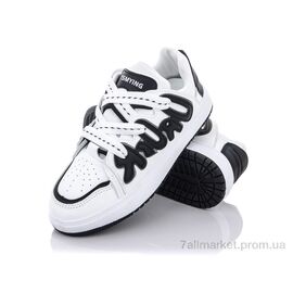 Фотография Кроссовки женские модные Весна/осень Y148(K37) white-black (8 пар р.36-40) "Violeta" недорого оптом от прямого поставщика