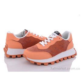 Кросівки жіночі модні Весна/осінь 149-30 orange (8 пар р.36-41) "Violeta" недорого оптом від прямого постачальника