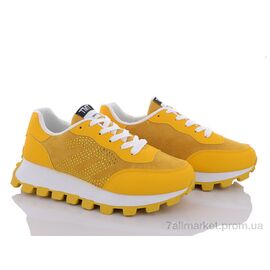 Кросівки жіночі модні Весна/осінь 149-30 yellow (8 пар р.36-41) "Violeta" недорого оптом від прямого постачальника