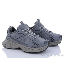 Кросівки жіночі модні Весна/осінь 197-153 d.grey (8 пар р.36-40) "Violeta" недорого оптом від прямого постачальника