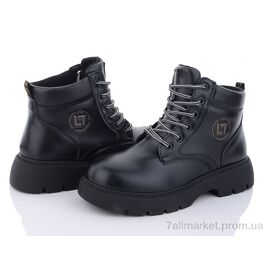 Черевики жіночі стильні Весна/осінь 197-170 black (8 пар р.36-40) "Violeta" недорого оптом від прямого постачальника