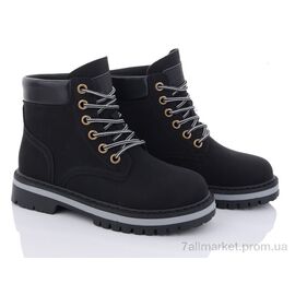 Черевики жіночі стильні Весна/осінь 197-169 black (8 пар р.36-40) "Violeta" недорого оптом від прямого постачальника