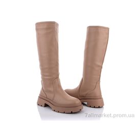 Чоботи жіночі зручні Весна/осінь M11(E8296)-5 apricot (8 пар р.36-41) "Violeta" недорого оптом від прямого постачальника