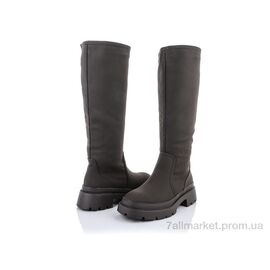 Чоботи жіночі зручні Весна/осінь M17(E680)-9 oliva (8 пар р.36-41) "Violeta" недорого оптом від прямого постачальника