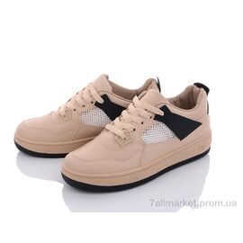 Фотография Кроссовки женские модные Весна/осень Y169(KZ27) khaki-black (8 пар р.36-41) "Violeta" недорого оптом от прямого поставщика