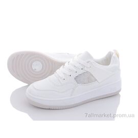 Фотография Кроссовки женские модные Весна/осень Y169(KZ27) white (8 пар р.36-41) "Violeta" недорого оптом от прямого поставщика