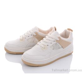 Фотография Кроссовки женские модные Весна/осень Y169(KZ27) beige-khaki (8 пар р.36-41) "Violeta" недорого оптом от прямого поставщика