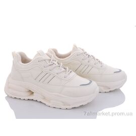 Кросівки жіночі модні Весна/осінь 169-24 beige (8 пар р.36-41) "Violeta" недорого оптом від прямого постачальника