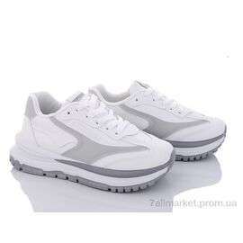 Кросівки жіночі модні Весна/осінь 172-31(172-40) white (8 пар р.36-41) "Violeta" недорого оптом від прямого постачальника