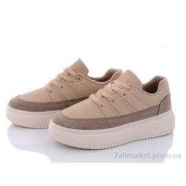 Кросівки жіночі модні Весна/осінь 150-4(150-35) khaki (8 пар р.36-41) "Violeta" недорого оптом від прямого постачальника