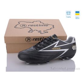 Футбольне взуття чоловічі Весна/осінь DMB24127-2 black-gold (8 пар р.41-45) "Restime" недорого оптом від прямого постачальника